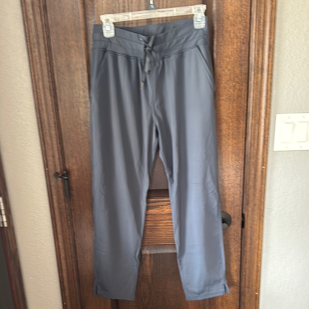 Chic Gray Drawstring Pants - image 1